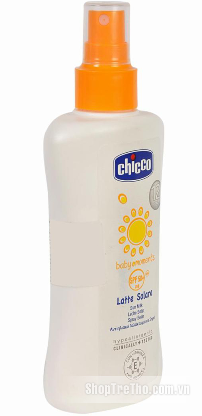 Kem chống nắng Chicco SPF 50+ dạng xịt ảnh 1