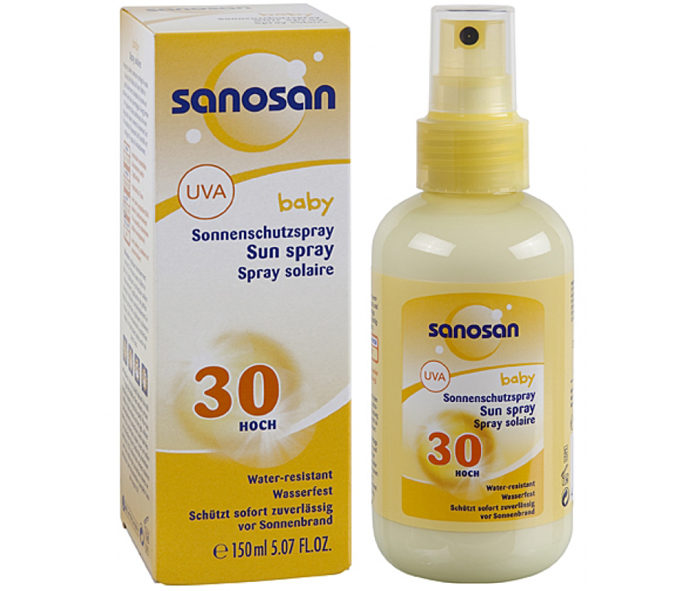 Kem chống nắng dạng xịt Sanosan SPF30 ảnh 1