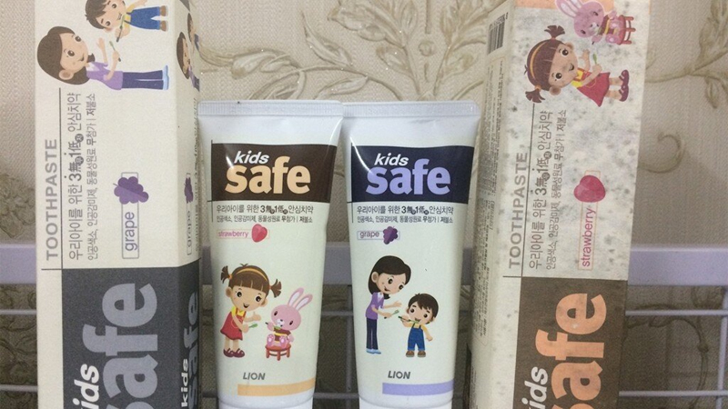 Kem đánh răng trẻ em Hàn Quốc Kids Safe ảnh 2