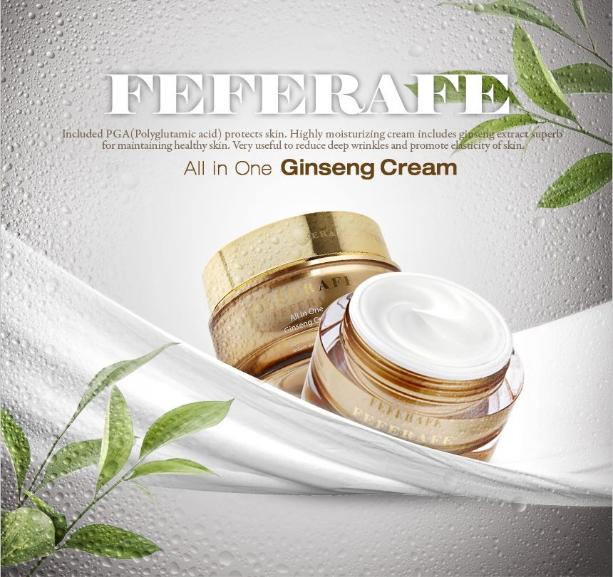 Kem dưỡng da nhân sâm Feferafe All In One Ginseng Cream ảnh 1