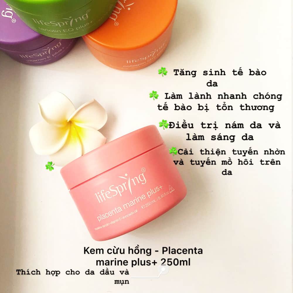 Kem dưỡng nhau thai cừu LifeSpring Placenta Marine Plus+ ảnh 2