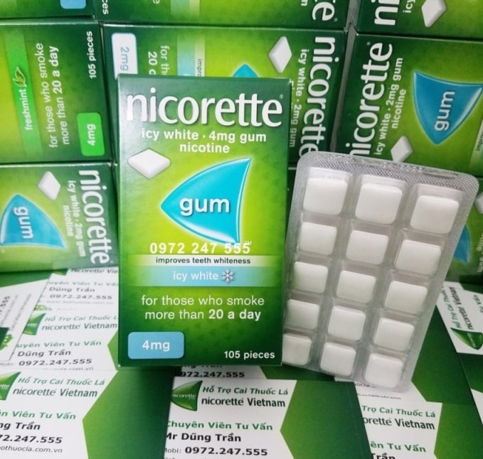 Kẹo cai thuốc lá Nicorette ảnh 1