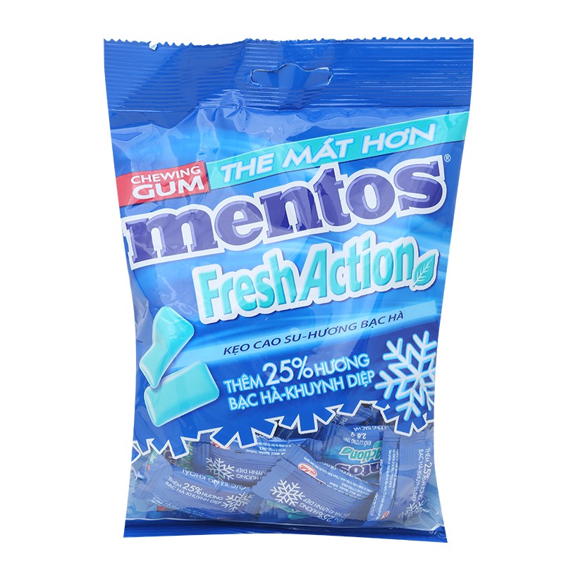 Kẹo cao su hương bạc hà Mentos Fresh Action ảnh 1