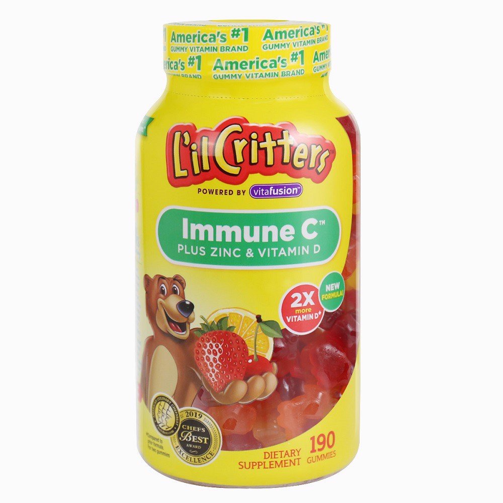 Kẹo dẻo bổ sung vitamin C L’IL Critters immune ảnh 1