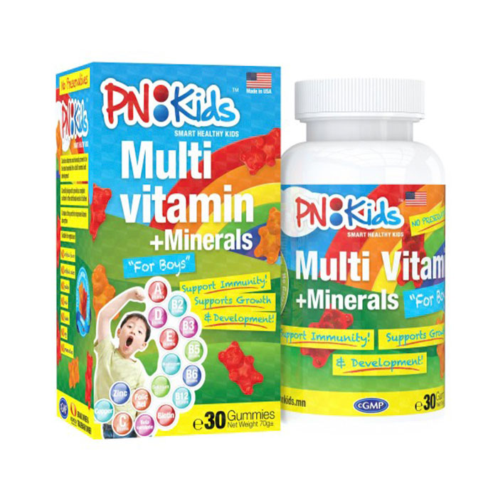 Kẹo dẻo bổ sung vitamin và khoáng chất PNKids Multivitamin + Minerals ảnh 2