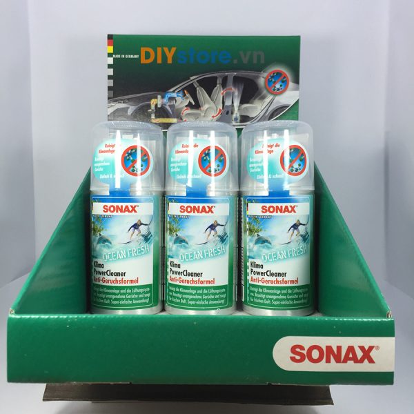 Khử Mùi Diệt Khuẩn Dàn Lạnh Điều Hòa Ô Tô Sonax Car A/C Cleaner Counter Display ảnh 1
