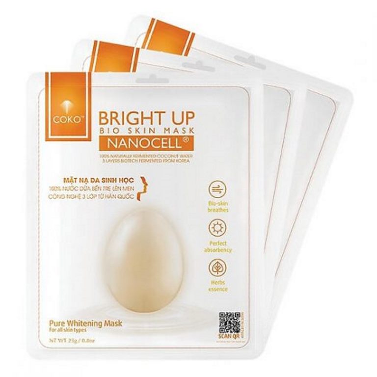 MẶT NẠ SINH HỌC DƯỠNG TRẮNG COKO BRIGHT UP ảnh 1