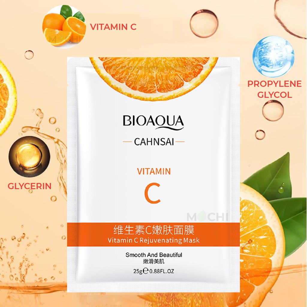 Mặt nạ dưỡng trắng Vitamin C Bioaqua ảnh 2