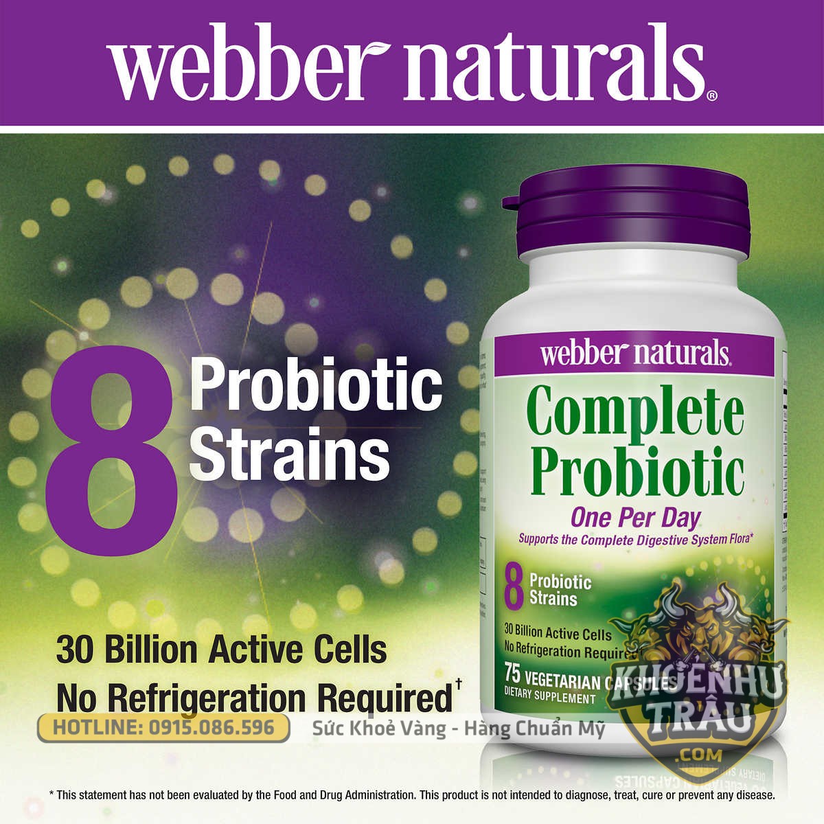 Men vi sinh Webber naturals Complete Probiotic ảnh 1