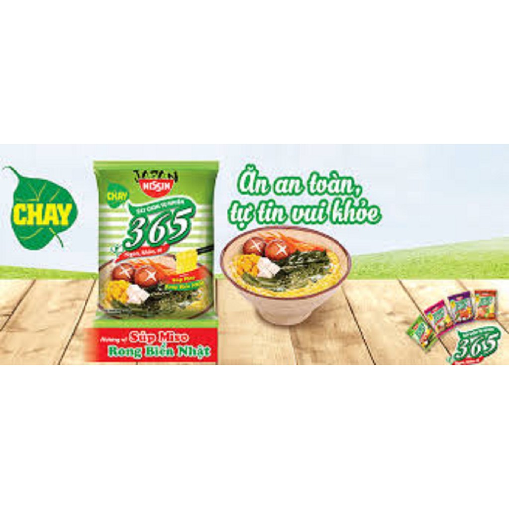 Mì Chay 365 Súp Miso Rong Biển Nhật Nissin ảnh 2