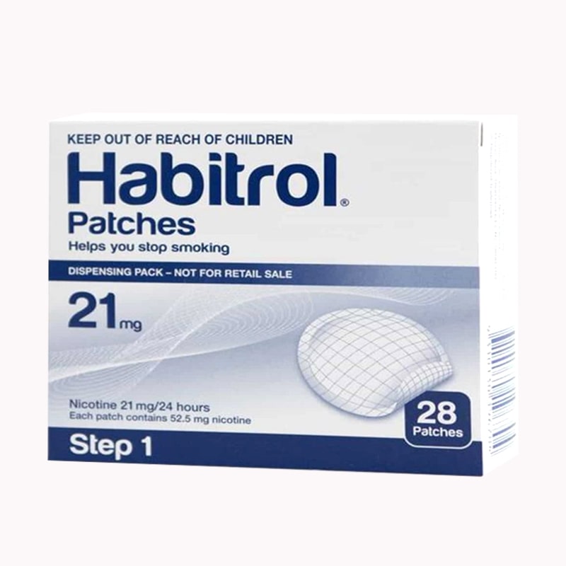 Miếng dán hỗ trợ cai thuốc lá Habitrol 21mg ảnh 1