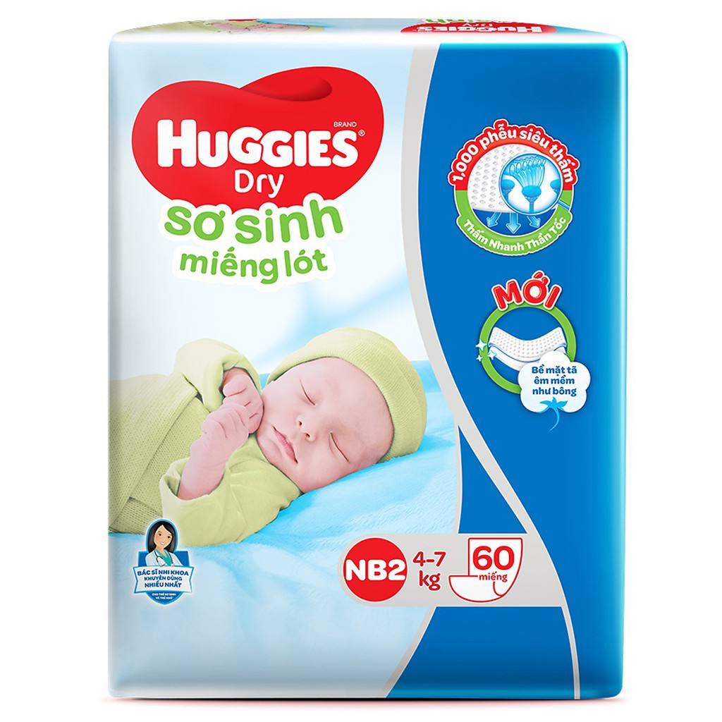 Miếng lót sơ sinh Huggies ảnh 1