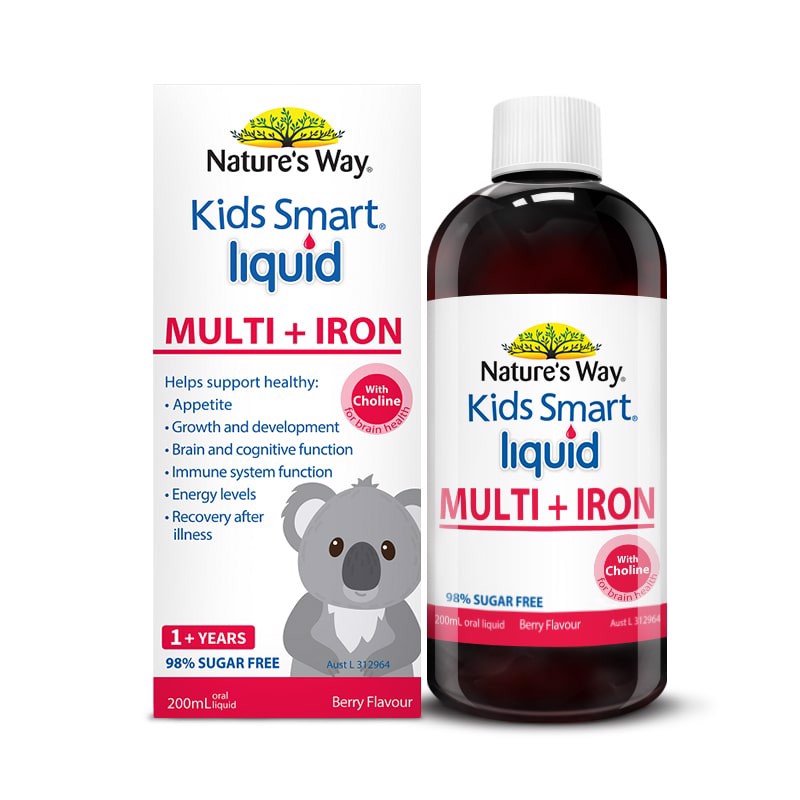 Nature’s Way Kids Smart Multi Iron Liquid Hỗ Trợ Tăng Đề Kháng ảnh 2