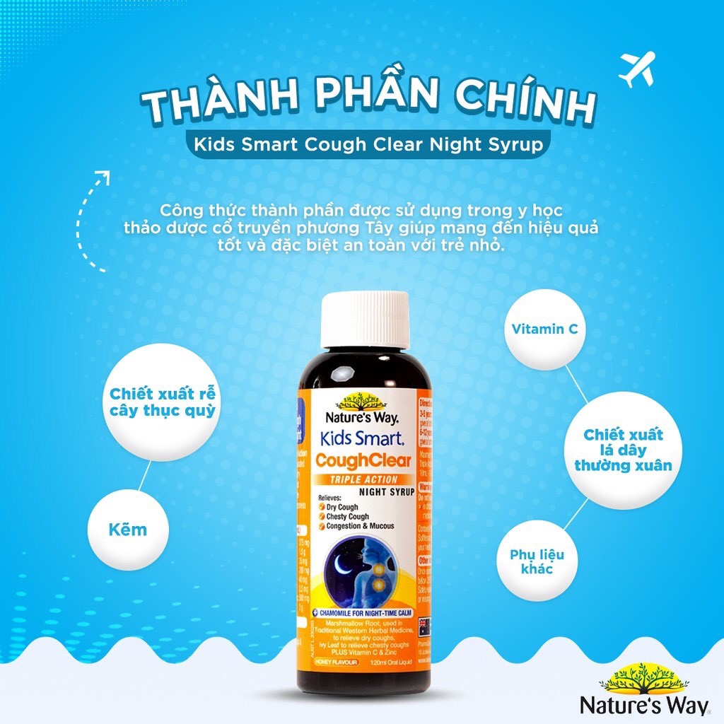 Nature’s Way Siro giảm ho đờm ban đêm ảnh 2