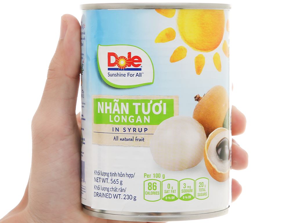 Nhãn tươi ngâm đường Dole ảnh 1