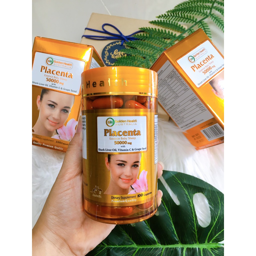 Nhau Thai Cừu Golden Health Placenta 50000mg ảnh 1