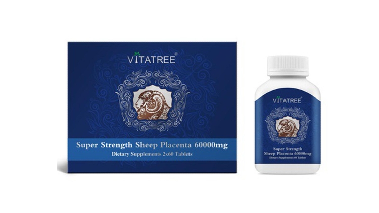 Nhau Thai Cừu Vitatree Super Strength Sheep Placenta 60000mg ảnh 2