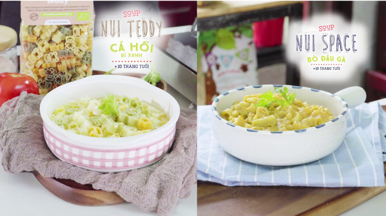 Nui Rau Củ Hữu Cơ Cho Bé Hình Gấu Teddy – Probios Organic Teddy Bear Vegetable Noodles ảnh 1