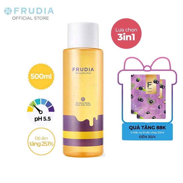 Nước Cân Bằng Frudia Blueberry Honey Water Glow Toner ảnh 1