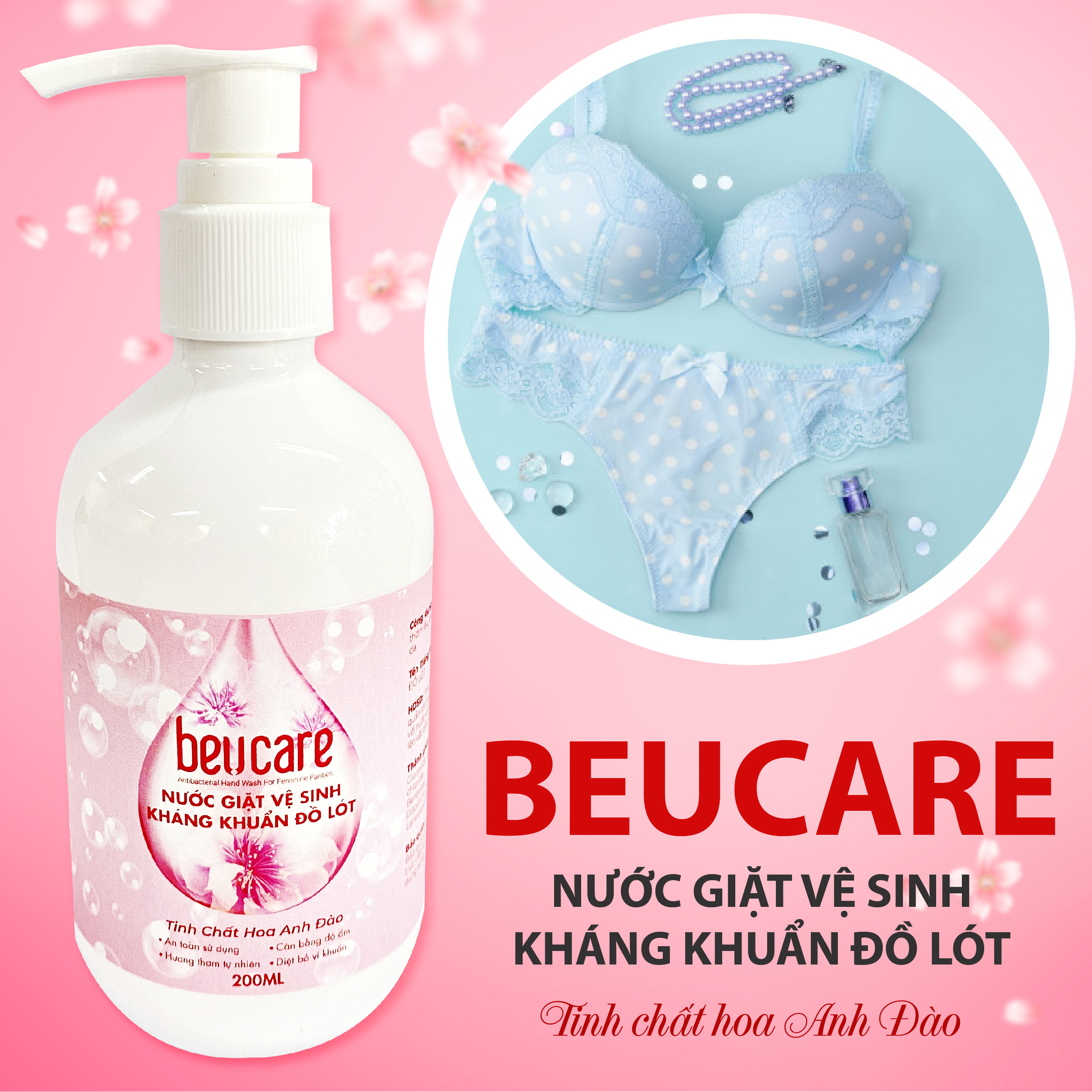 Nước Giặt Vệ Sinh Kháng Khuẩn Đồ Lót Beucare ảnh 2