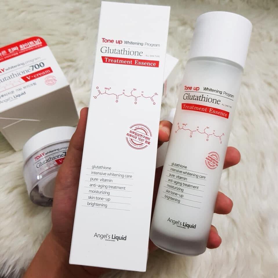 Nước Thần Dưỡng Trắng Da Angels Liquid 7 Day Tone Up Whitening Program Glutathione Treatment Essence ảnh 2