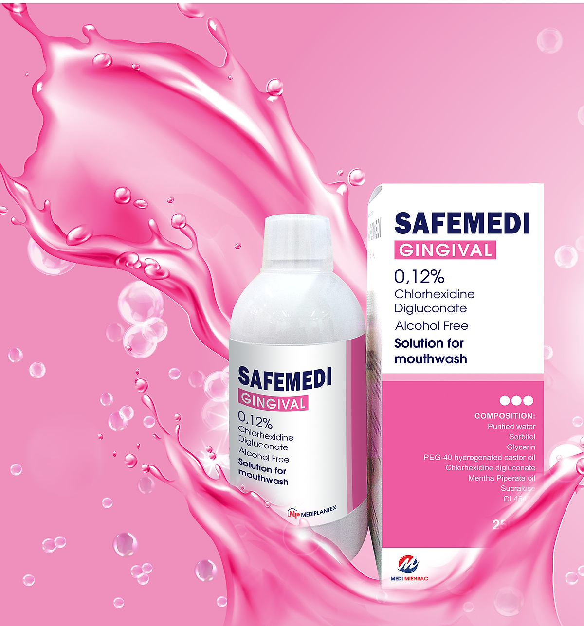 Nước súc miệng Safemedi Gingival ảnh 1