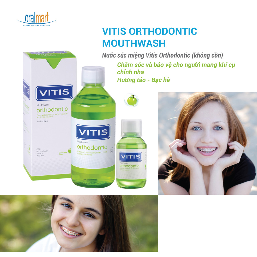 Nước súc miệng Vitis Orthodontic cho răng niềng ảnh 2