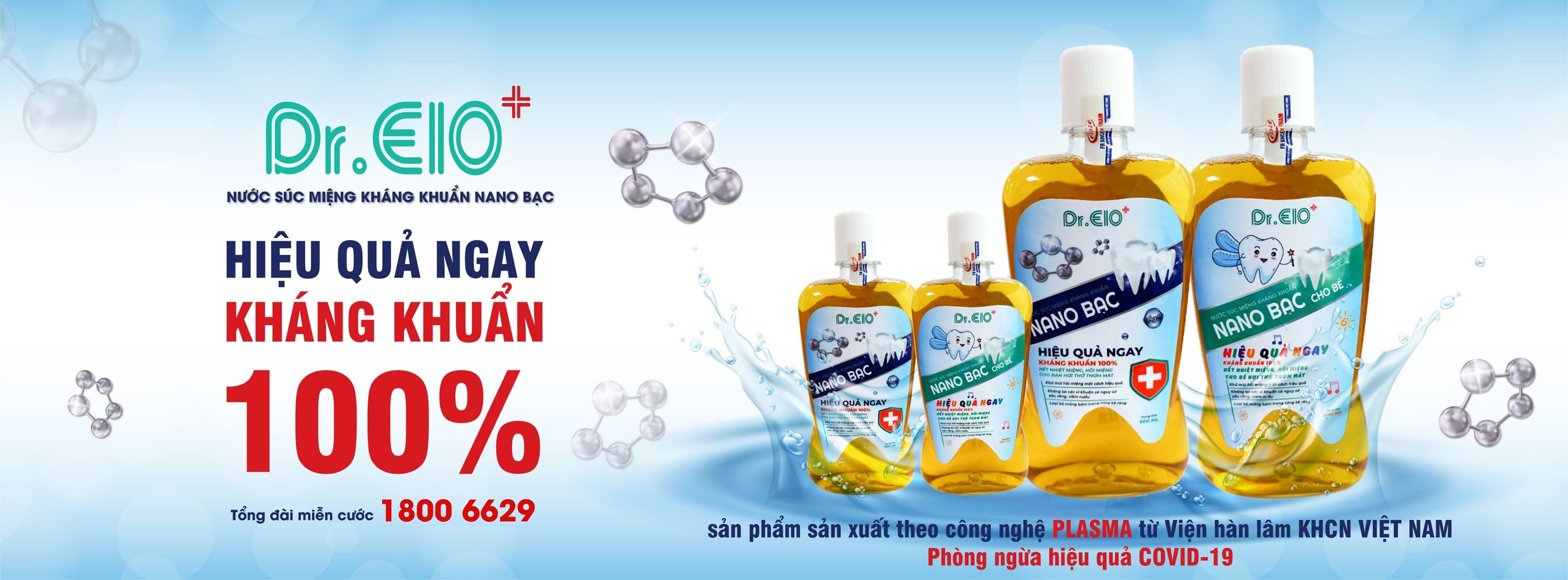 Nước súc miệng kháng khuẩn nano bạc Dr.Elo ảnh 2