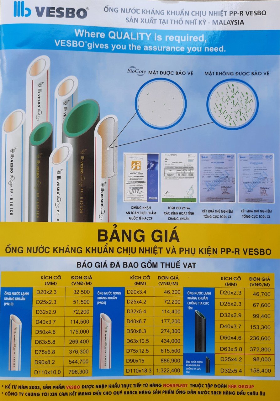 ống nhựa Vesbo ảnh 1