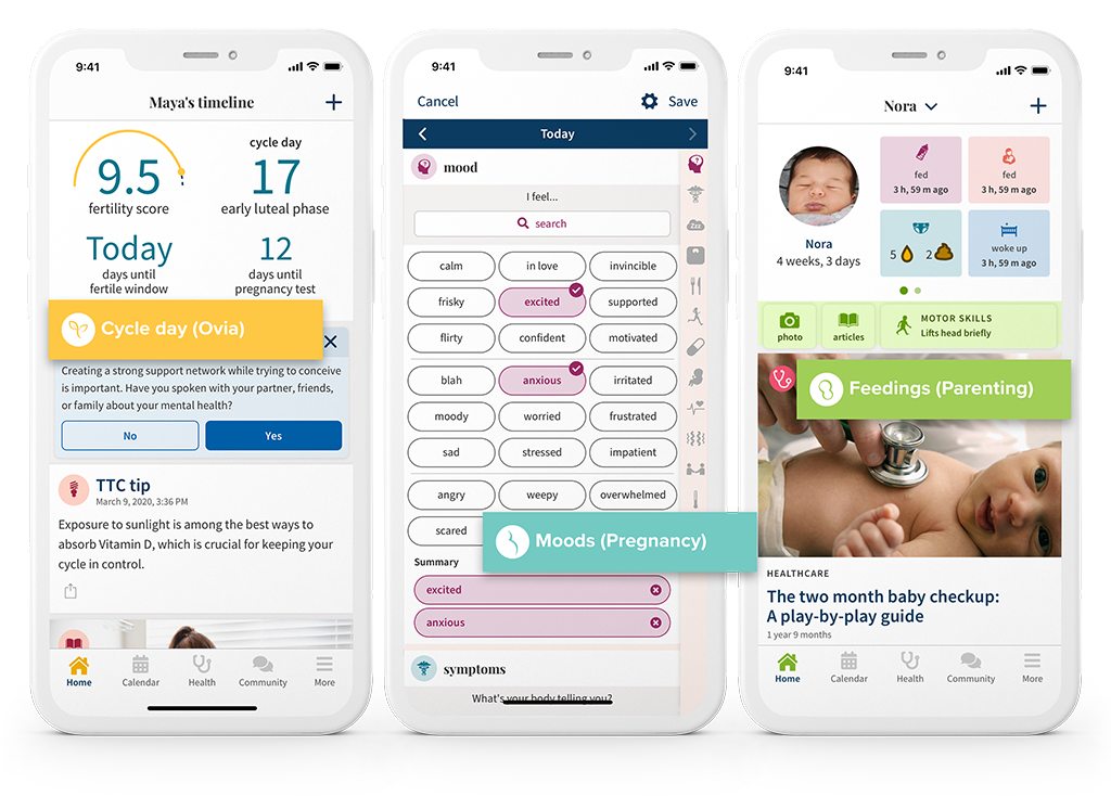 Ovia Pregnancy & Baby Tracker ảnh 2