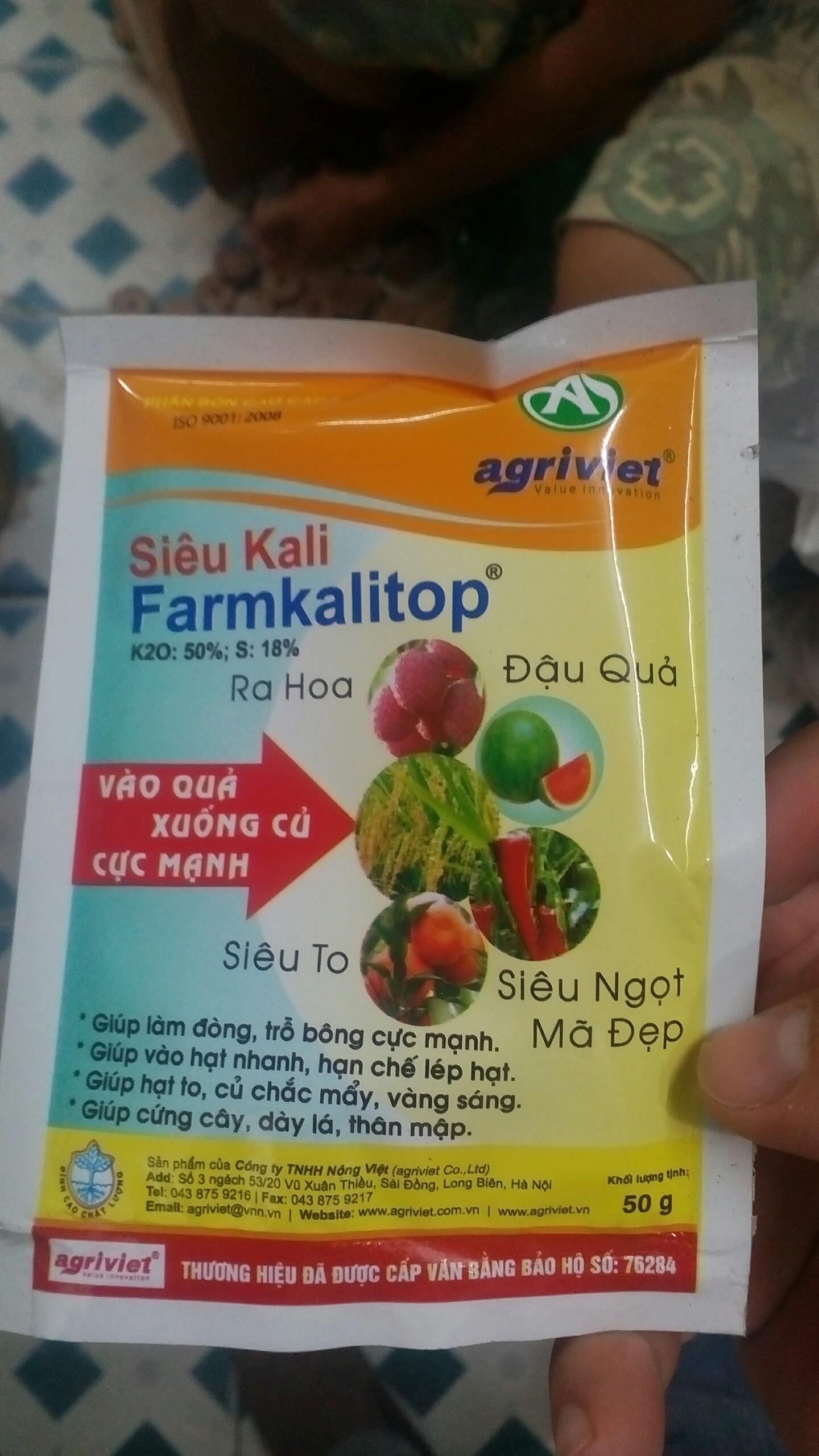 Phân bón FARMKALITOP ảnh 1