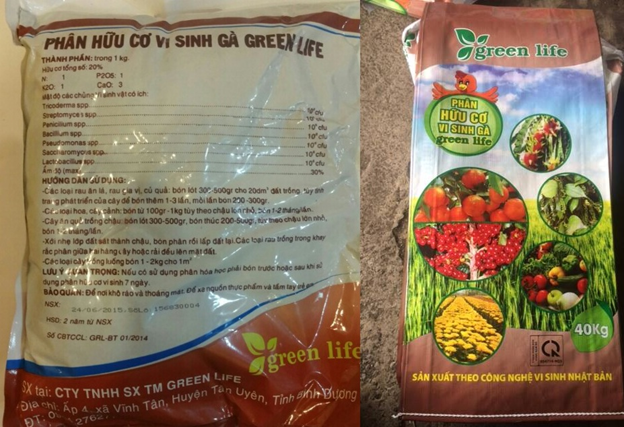 Phân gà hữu cơ vi sinh Green Life ảnh 1