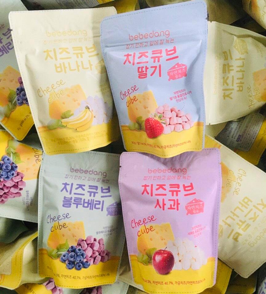 Phô mai hoa quả khô sấy lạnh Bebedang Hàn Quốc ảnh 1