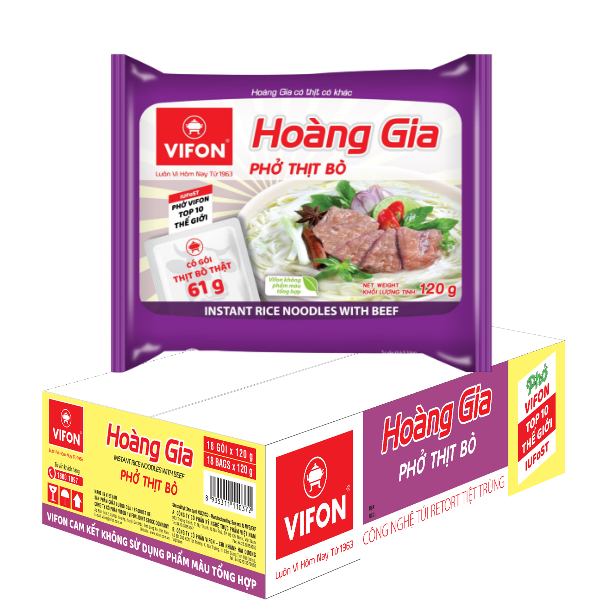 Phở thịt bò Vifon Hoàng Gia ảnh 1