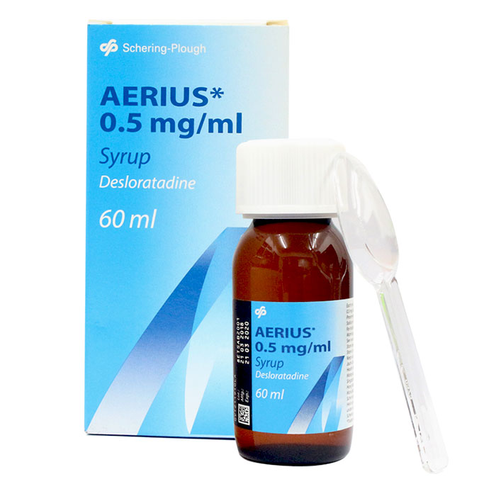 Siro trị viêm mũi dị ứng Aerius 0.5mg/ml ảnh 1