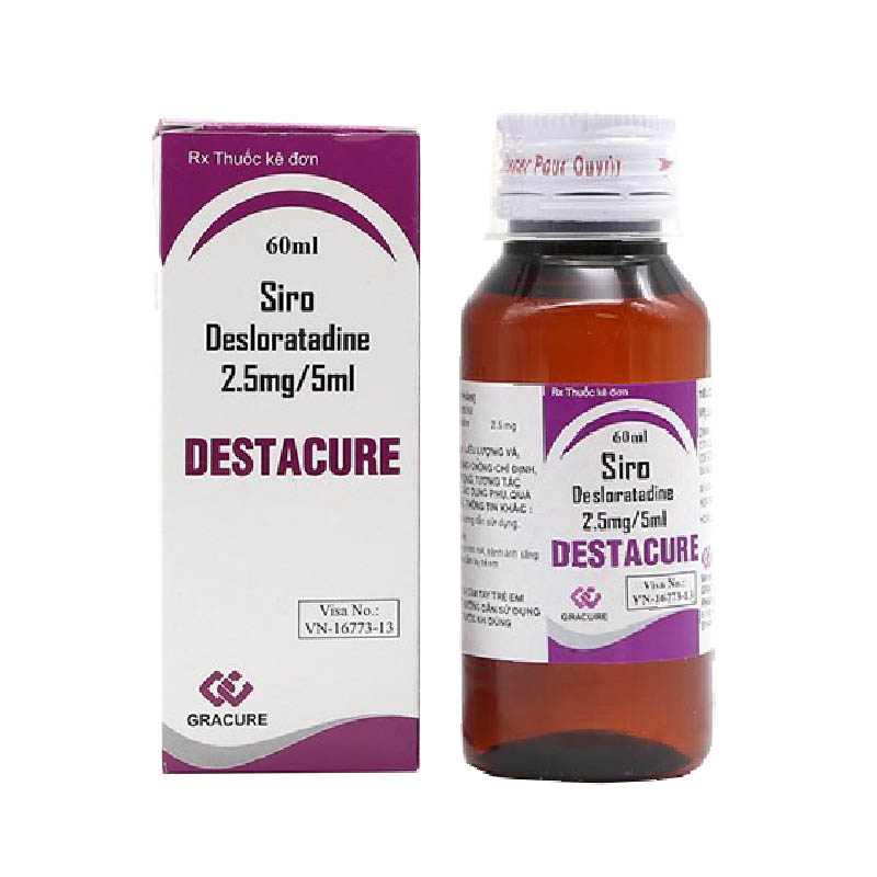 Siro trị viêm mũi dị ứng Destacure 2.5mg/5ml ảnh 1