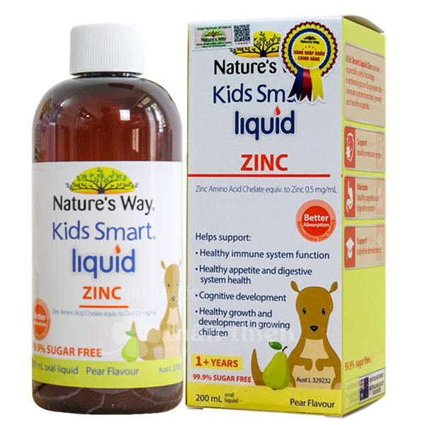 Siro bổ sung kẽm dạng nước cho bé Nature's Way Kids Smart Liquid Zinc ảnh 2