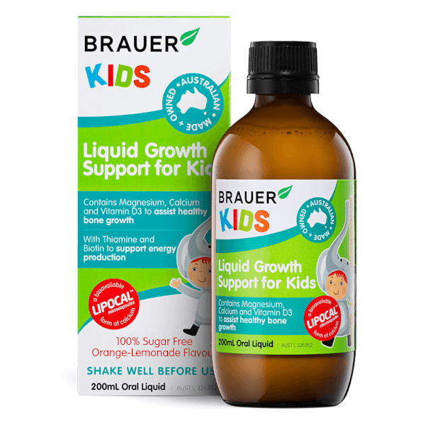Siro hỗ trợ tăng chiều cao cho bé Brauer Kids Liquid Growth Support ảnh 1