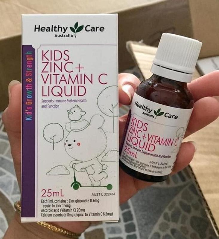 Siro kẽm Healthy care kids Zinc Vitamin C Liquid ảnh 2