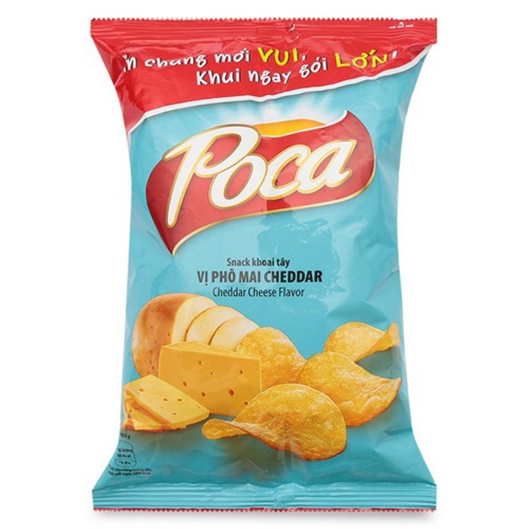 Snack Poca Khoai Tây Vị Phô Mai Cheddar ảnh 2