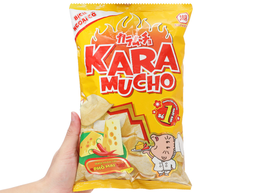 Snack khoai tây vị phô mai cay Karamucho Koikeya ảnh 2