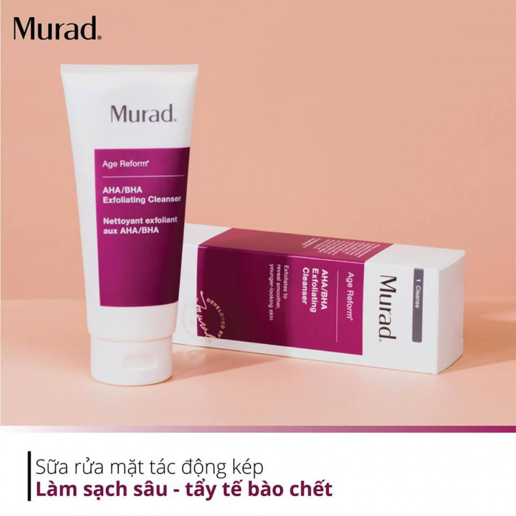 Sữa Rửa Mặt Tẩy Da Chết Murad AHA/BHA Exfoliating Cleanser ảnh 1