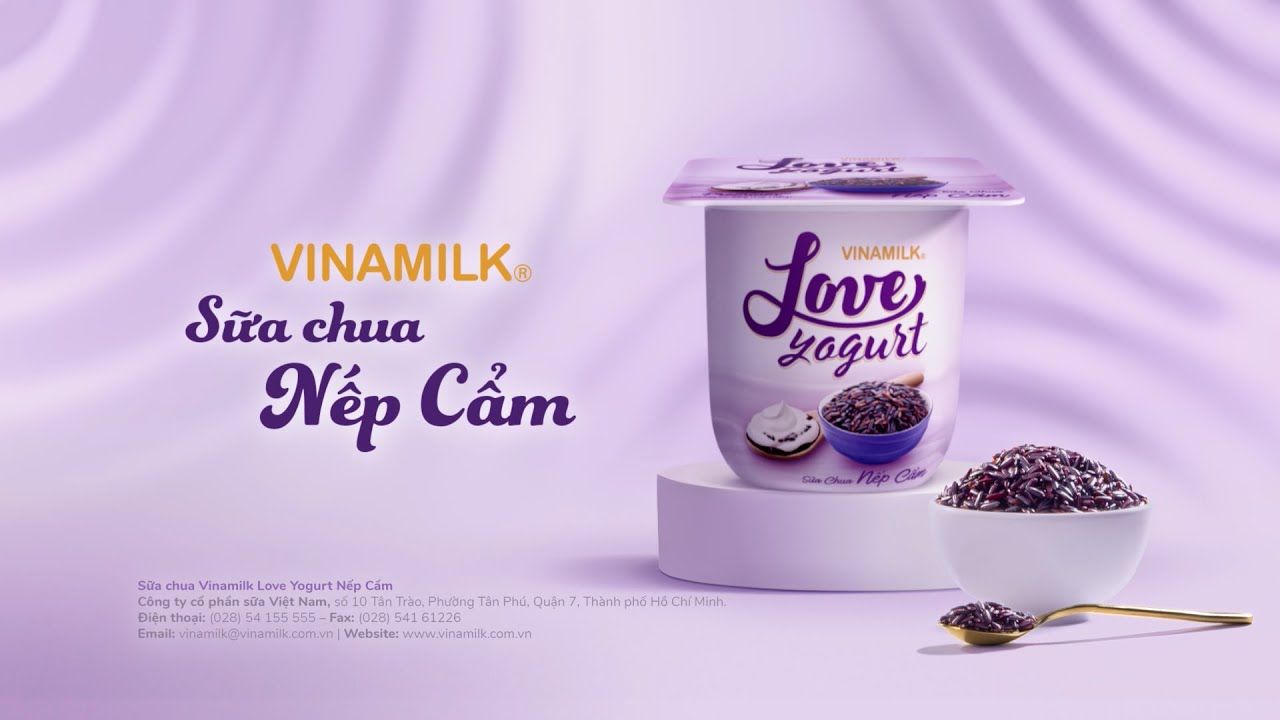 Sữa chua Vinamilk Love yogurt nếp cẩm ảnh 1