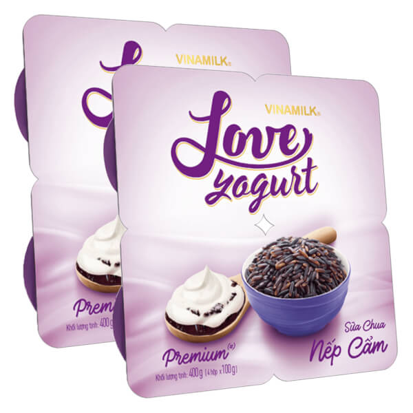 Sữa chua Vinamilk Love yogurt nếp cẩm ảnh 2