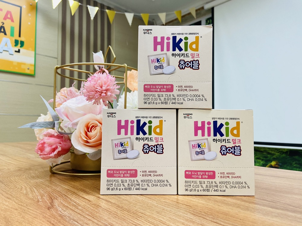 Sữa Hikid Milk Chewable dạng viên kẹo ảnh 1