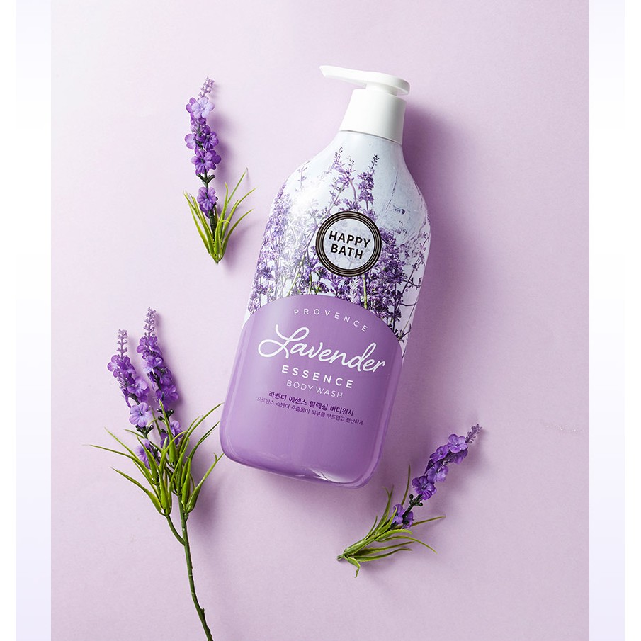 Sữa Tắm Dưỡng Ẩm Và Sáng Da Chiết Xuất Hoa Lavender Happy Bath Lavender Essence ảnh 1