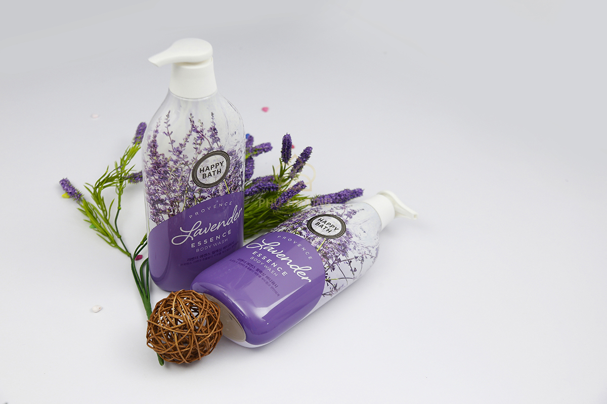Sữa Tắm Dưỡng Ẩm Và Sáng Da Chiết Xuất Hoa Lavender Happy Bath Lavender Essence ảnh 2