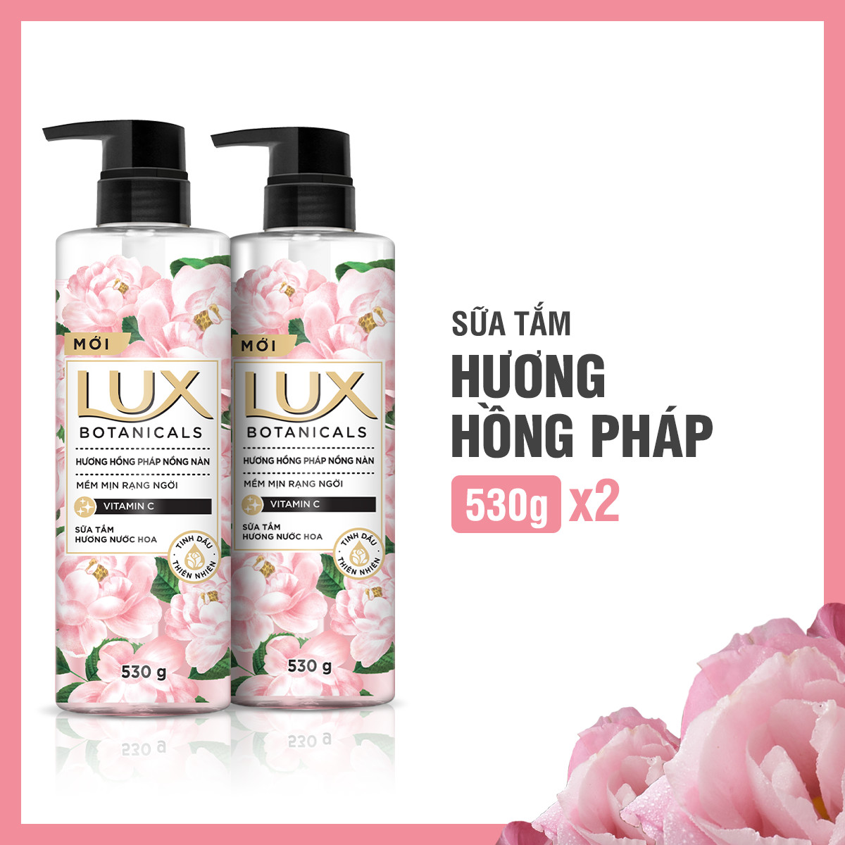 Sữa Tắm Lux Botanicals Hương Hoa Hồng Pháp ảnh 2