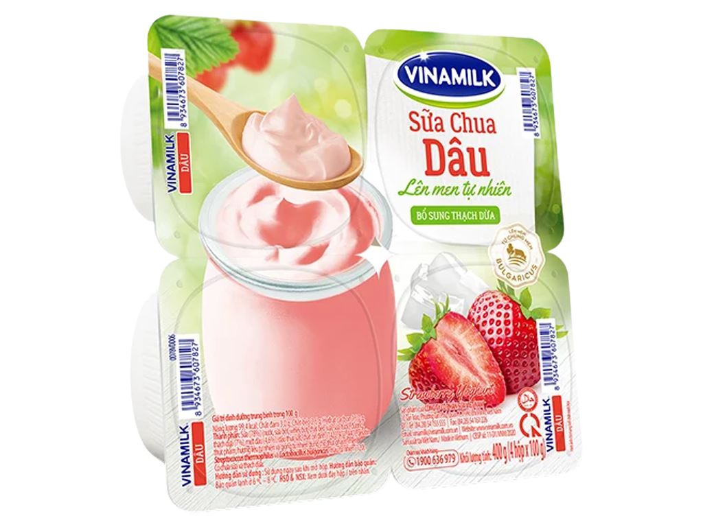 Sữa chua Vinamilk Dâu ảnh 1