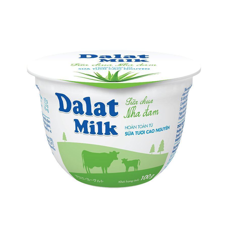 Sữa chua ăn Dalatmilk nha đam ảnh 1